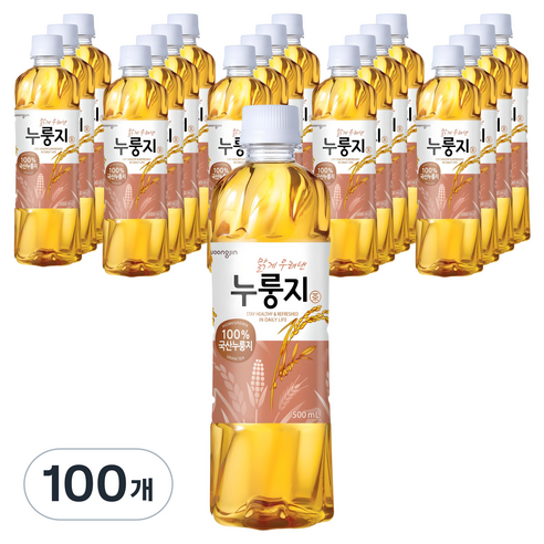 웅진 맑게 우려낸 누룽지차, 500ml, 100개