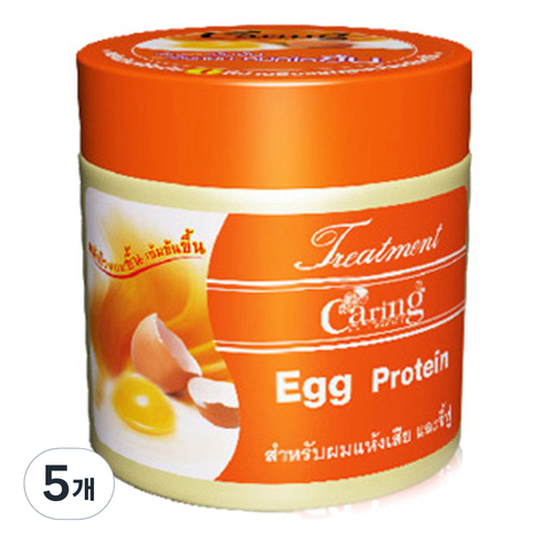 케어링 에그 프로틴 헤어 트리트먼트, 5개, 250ml
