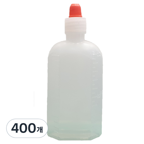 신도공업 일회용 짧은 뚜껑 약병 PE 말랑이 100cc, 400개