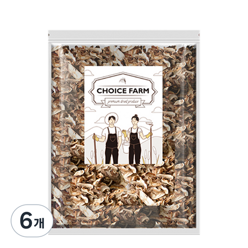 초이스팜 건표고버섯 표고채, 70g, 6개
