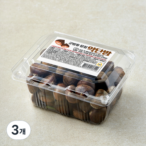 군밤용 칼집 약단밤, 3개, 500g