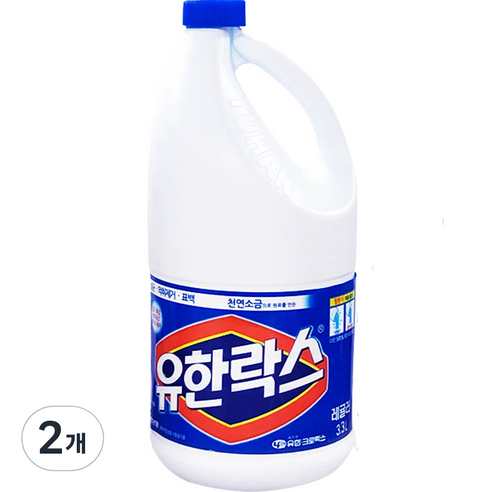 유한락스 레귤러 3.3L, 2개