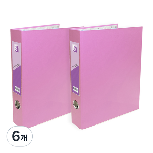 투코비 도노 D링 바인더 3공 A4 5cm, 보라, 6개