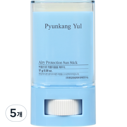 편강율 에어리 프로텍션 선스틱 SPF50+ PA++++, 17g, 5개