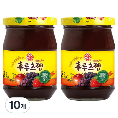 오뚜기 후르츠쨈, 300g, 10개