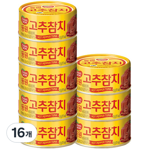 동원 고추 참치, 85g, 8개