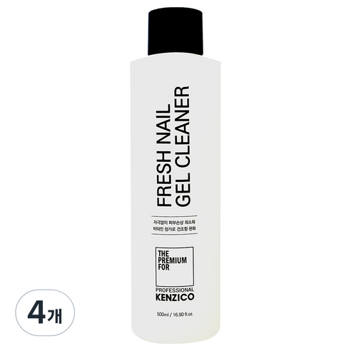 켄지코 프레시 네일 젤 클리너, 500ml, 4개