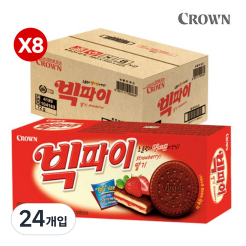 빅파이 딸기, 72g, 24개