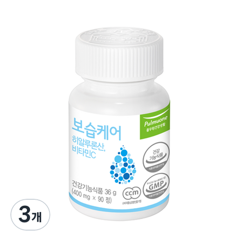 풀무원건강생활 보습케어 히알루론산, 90정, 36g, 3개