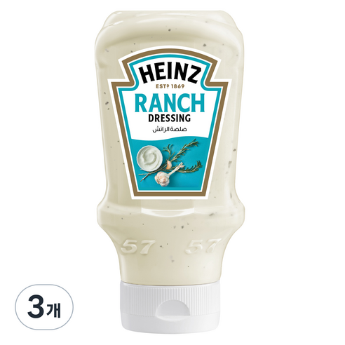 하인즈 랜치 드레싱, 418.5g, 3개