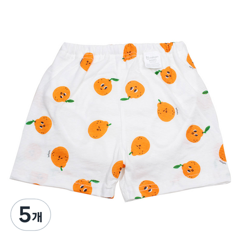 베이비앙 4중방수 배변훈련팬츠, 오렌지, 5개
