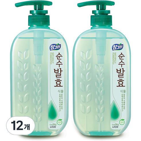 참그린 순수발효 식물 주방세제 725ml, 12개