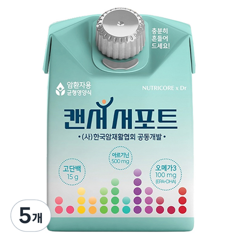 뉴트리코어 캔서서포트 영양조제식품, 5개, 200ml
