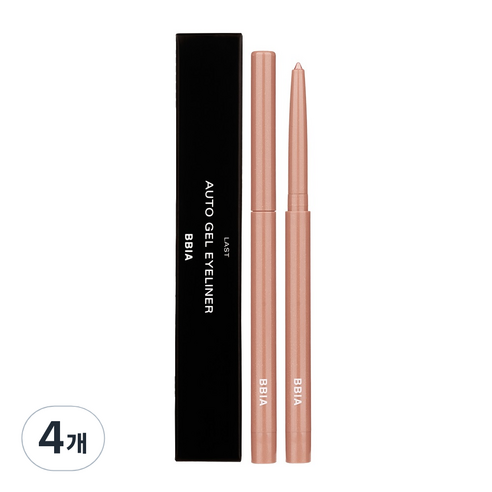삐아 라스트 오토 젤 아이라이너 0.3g, 10 웨딩피치, 4개