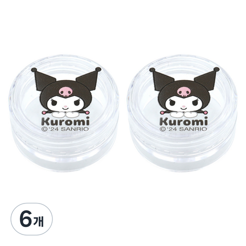 산리오 캐릭터즈 크림용기 5ml, 쿠로미, 6개