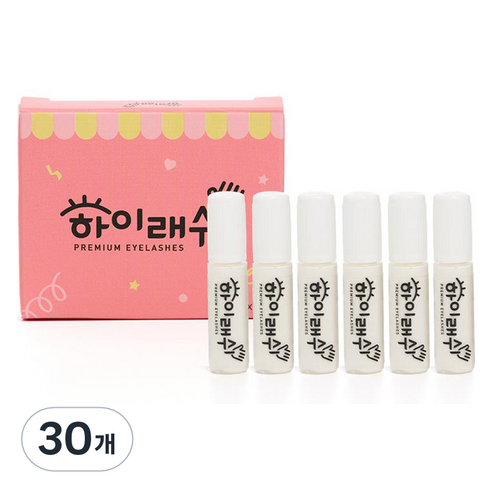 젤리해머 하이래쉬 속눈썹 글루 접착제, 30개, 투명