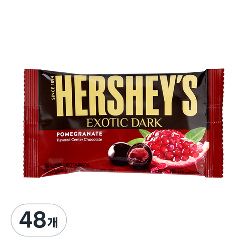 허쉬 다크초콜릿 석류, 38g, 48개