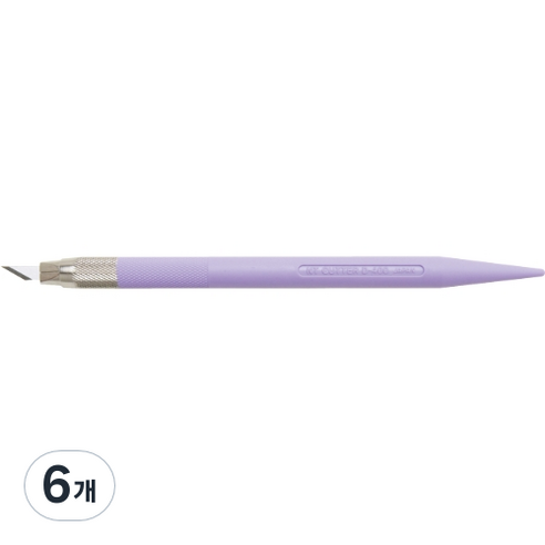 커터몰코리아 NT커터 파스텔 아트 나이프 공예용칼 D-401P, 보라, 6개