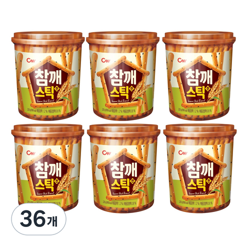 청우식품 참깨스틱 진, 85g, 36개