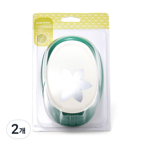 포코스 모양펀치 R-65 65mm, 2개, 297번 폰츠꽃잎