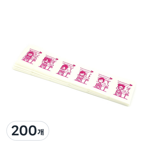 메디페이퍼 디자인 약포지 6포, 열공여학생(분홍), 200개