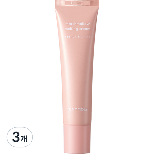 토니모리 마시멜로 멜팅 크림 SPF50+ PA++++ 30g, 살구베이지, 3개
