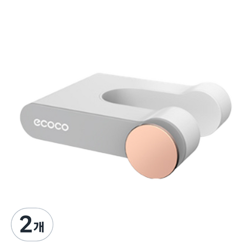 ecoco HappyEasy 무타공 욕실 헤어 드라이기 벽걸이 스몰 기본, 그레이, 2개
