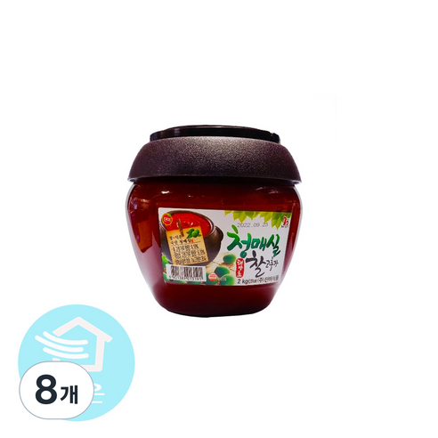 진미 청매실 태양초 찰고추장, 2kg, 8개