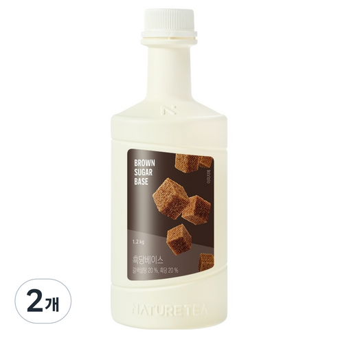 네이쳐티 흑당베이스, 2개, 1.2kg