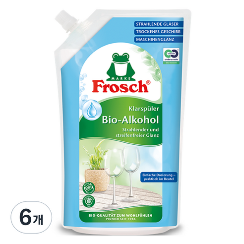 프로쉬 식기세척기 헹굼보조용 린스 리필, 750ml, 6개