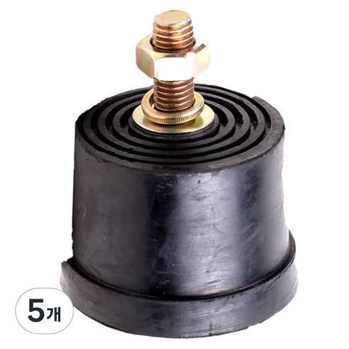 한신 볼트 방진 고무 한쪽볼트 30 x 17 x 6 mm, 5개