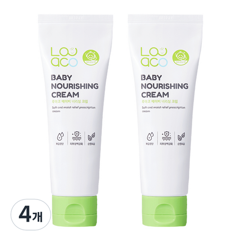 루아코 베이비 너리싱 크림, 130ml, 4개
