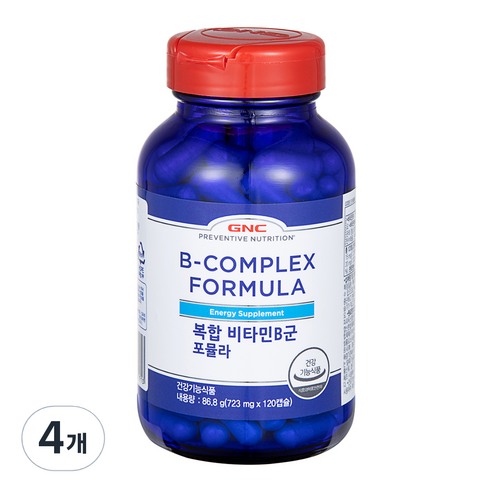 GNC 복합비타민 B군 포뮬라, 120정, 86.8g, 4개