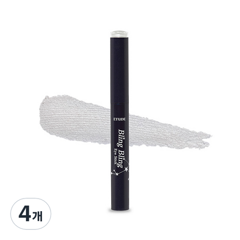 에뛰드하우스 블링블링 아이 스틱 섀도 1.4g, 1호 하얀별똥별, 4개