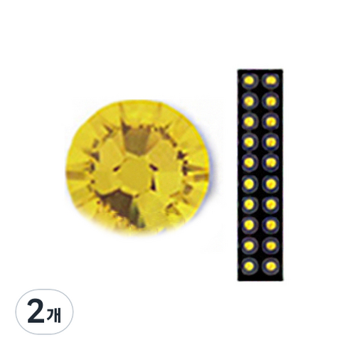 와사비네코 미미츠보 쥬얼리 귀지압패치 M 3.0mm 20p, 라이트토파즈, 2개