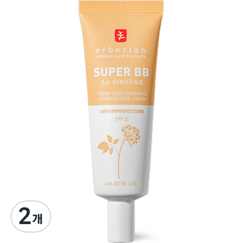 에르보리앙cc 에르보리앙 슈퍼 BB SPF25, 누드, 40ml, 2개 Best Top5 에르보리앙cc 에르보리앙 슈퍼 BB SPF25, 누드, 40ml, 2개 Best Top5