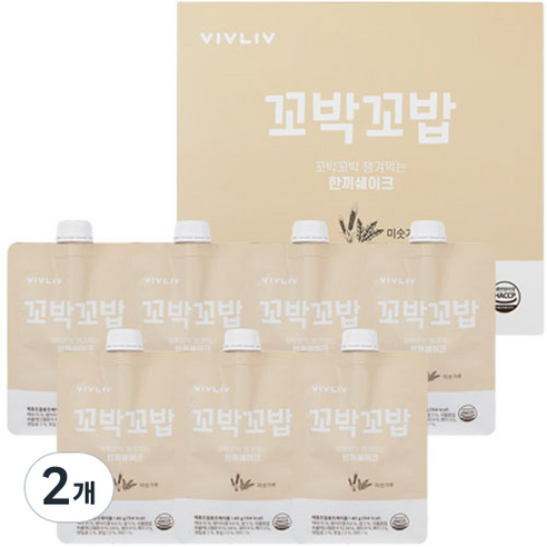 꼬박꼬밥 식사대용 미숫가루 맛 한끼 쉐이크, 280g, 2개