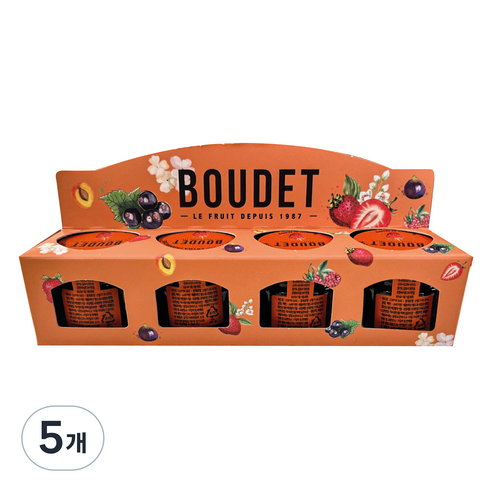 부데 라즈베리 포션잼 28g x 4p, 112g, 5개