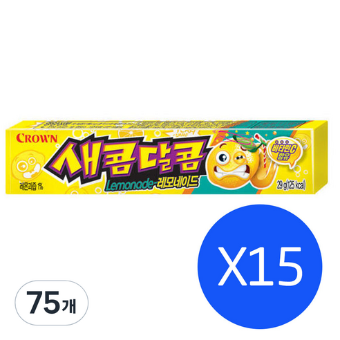 크라운 새콤달콤 레모네이드, 29g, 75개