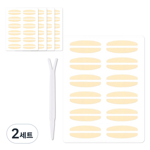 더분 깃털 누드 단면 쌍꺼풀 테이프 세트 120p, 2세트, 누드 L TYPE