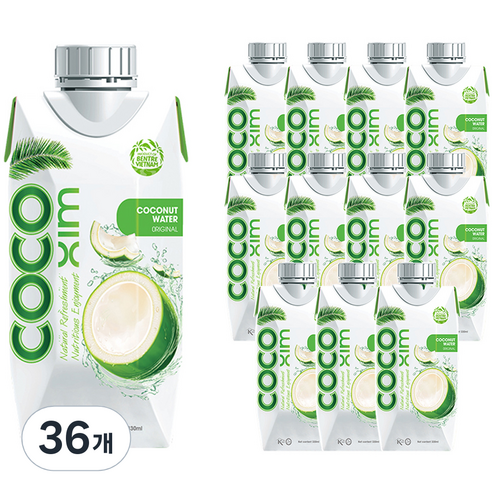 코코씸 코코넛 워터 오리지널, 330ml, 36개