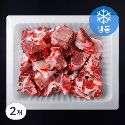 국내산 소고기 잡뼈 2등급 탕용 (냉동), 2개, 3kg