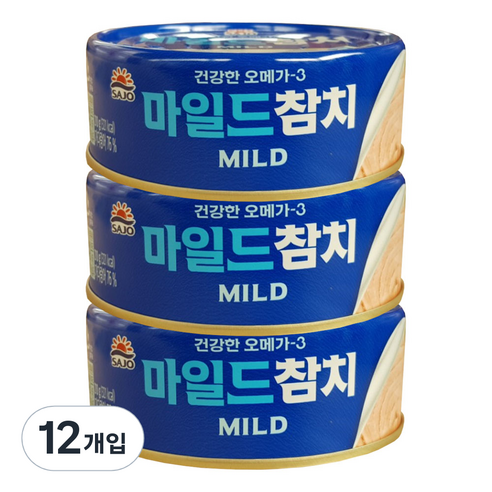 사조 마일드 참치, 210g, 12개