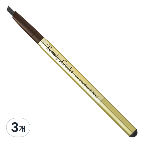뷰티리더 아이브로우 스케치 펜슬 0.35g, 01호 검정색, 3개