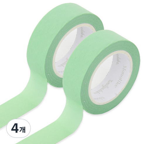 모노라이크 아르떼 마스킹 테이프 15mm x 10m, 559 Jade, 4개