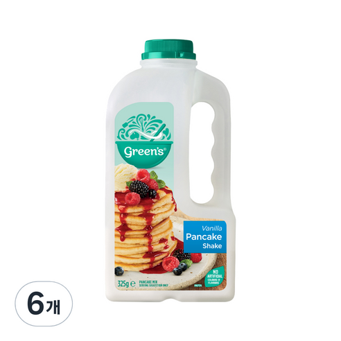 그린스 바닐라 팬케이크 쉐이크, 325g, 6개