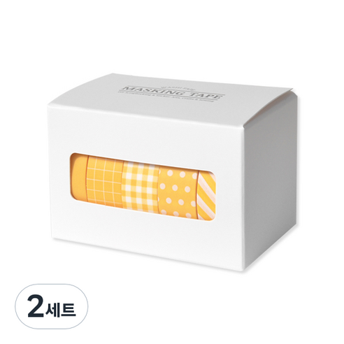 모노라이크 아르떼 마스킹 테이프 5종 세트, Mango, 2세트
