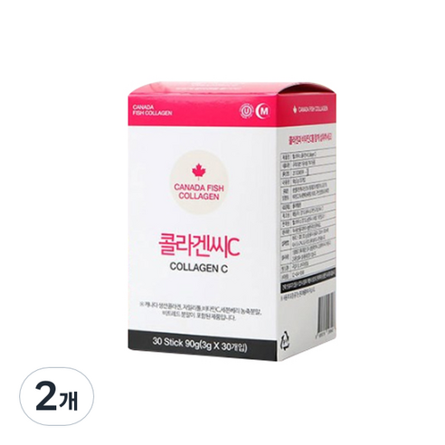 캐나다 생선 콜라겐C 30p, 2개, 90g