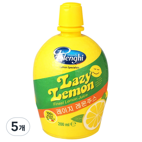 레이지레몬 주스, 200ml, 5개