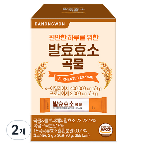 다농원 발효효소 곡물 30p, 2개, 90g